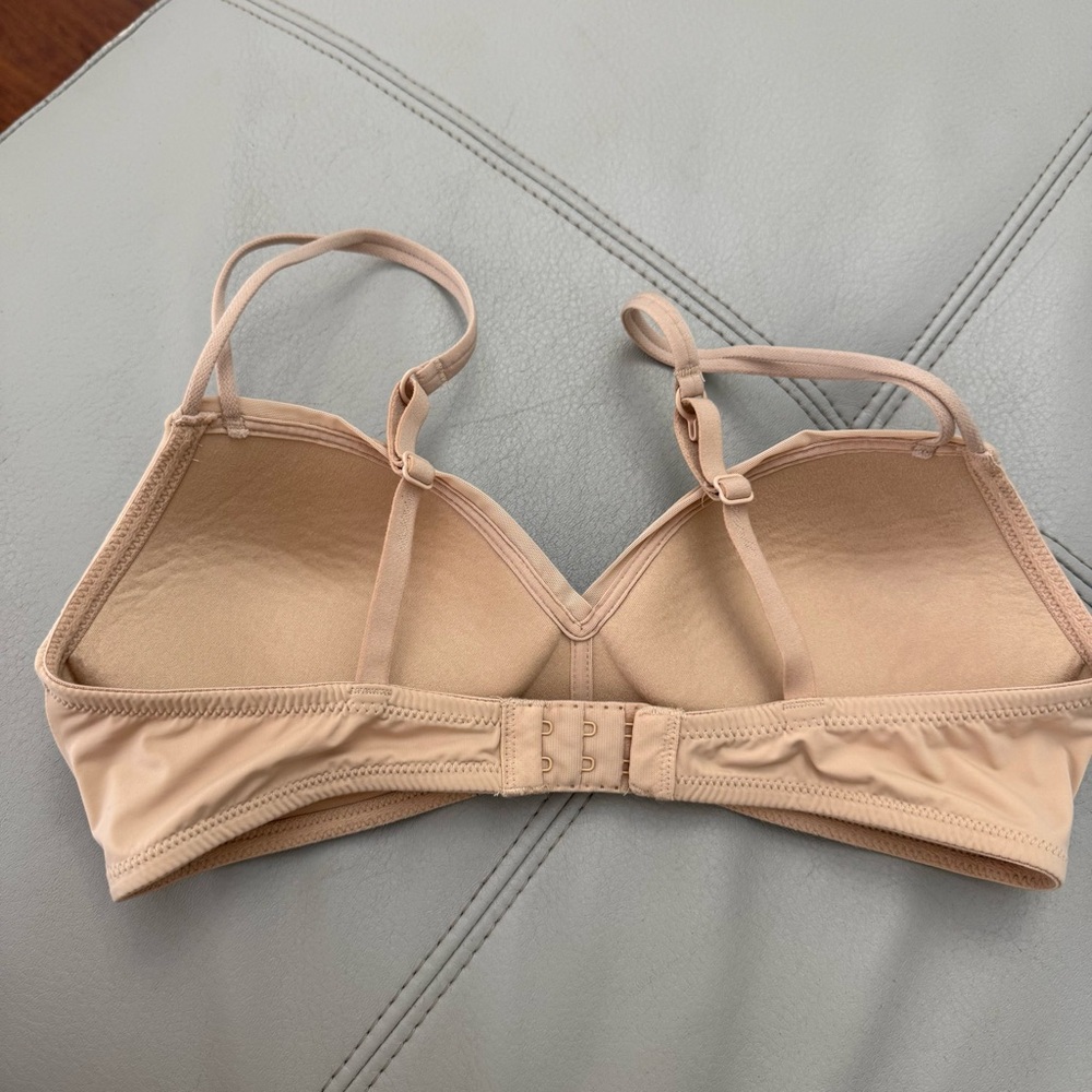 H7 Aerie Real Happy Wireless Plunge V-Neck Bra Lounge Comfort Pink - Picture 2 of 6